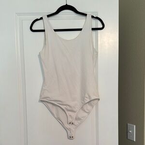 White Sleeveless Bodysuit